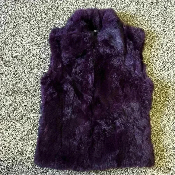 Saks Fifth Avenue Purple Vest - Picture 1 of 4